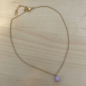 Swarovski Lavendwr Ball Necklace